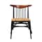 Baxton Studio Parthenia MidCentury  Black and Walnut Brown Finished Mahogany Wood and Natural Rattan Dining Chair 224-12838-ZORO - alternate 7